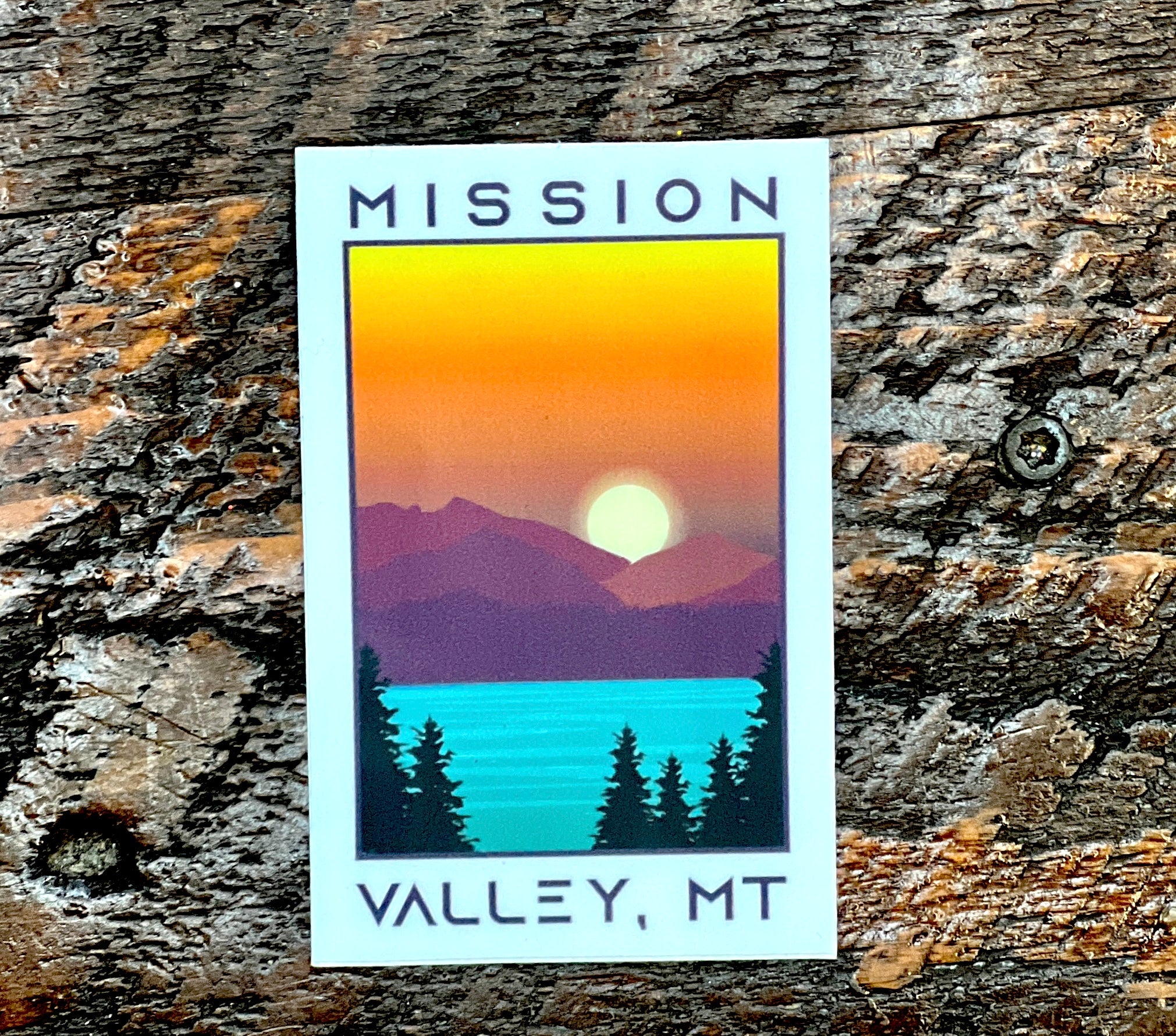 Mission Valley Lake Sticker – Made of Mountains