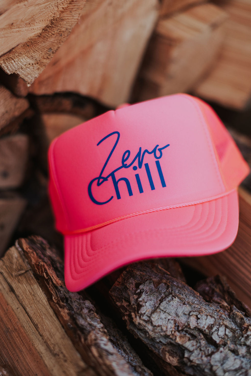 Zero Chill Trucker Hat-Neon Pink