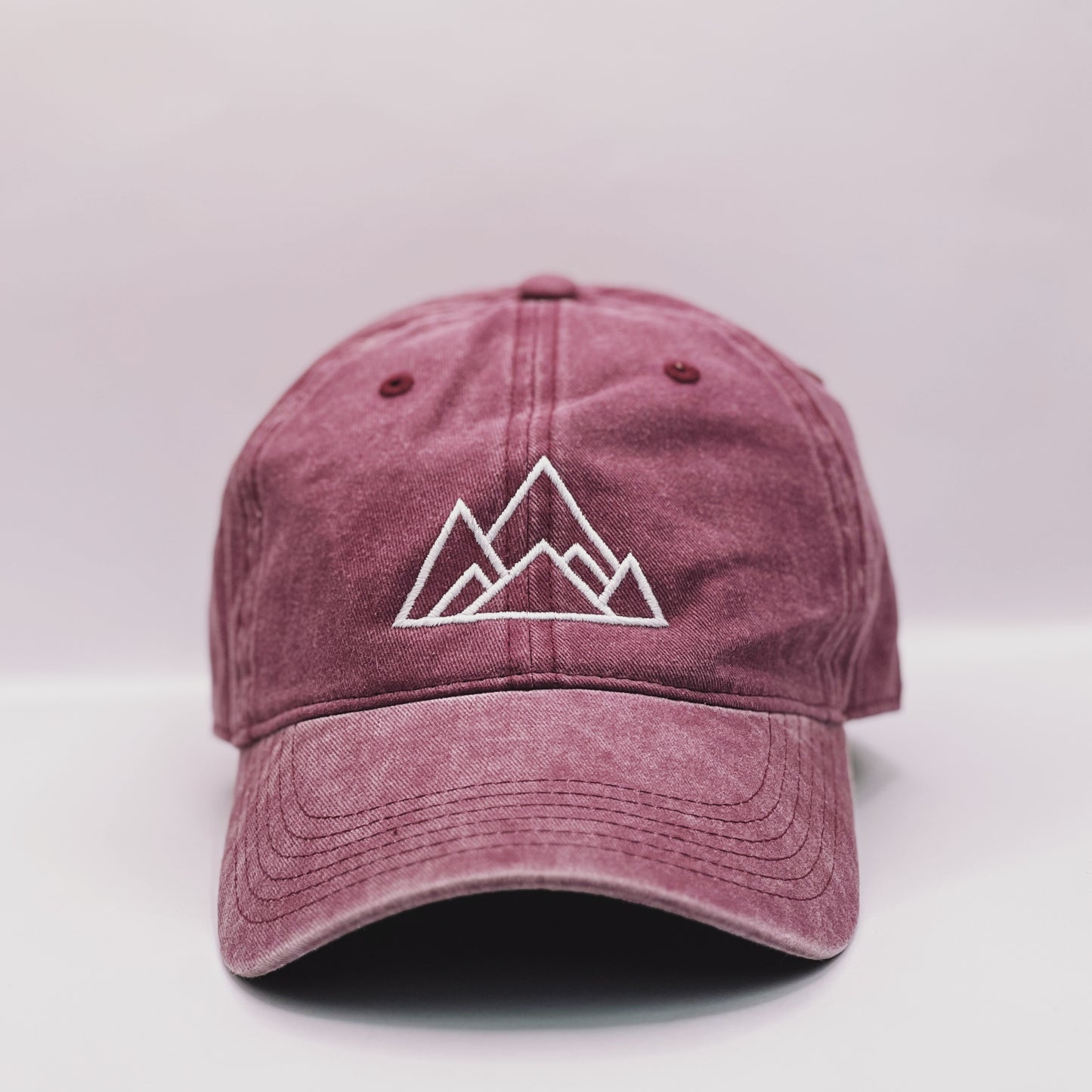 Made of Mountains Logo Dad Hat- Maroon