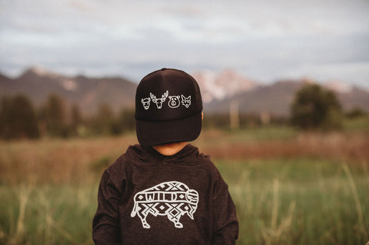 Woodland Creatures Kids Trucker Hat