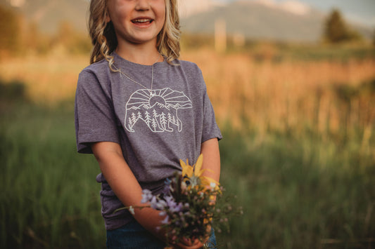 Sunrise Bear Kids Tee