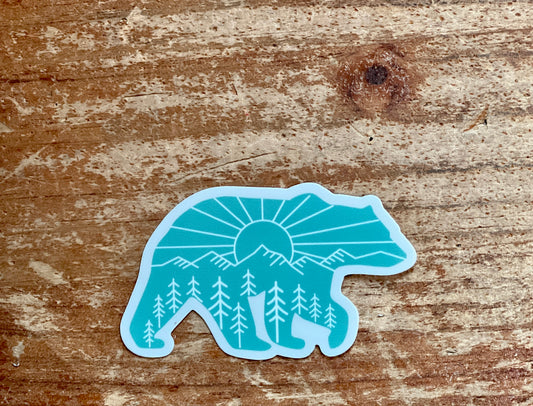 Sunrise Bear Sticker