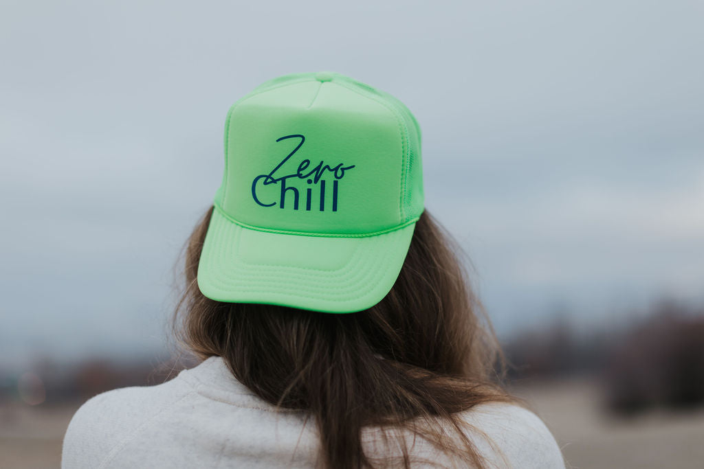 Zero Chill Trucker Hat-Lime Green