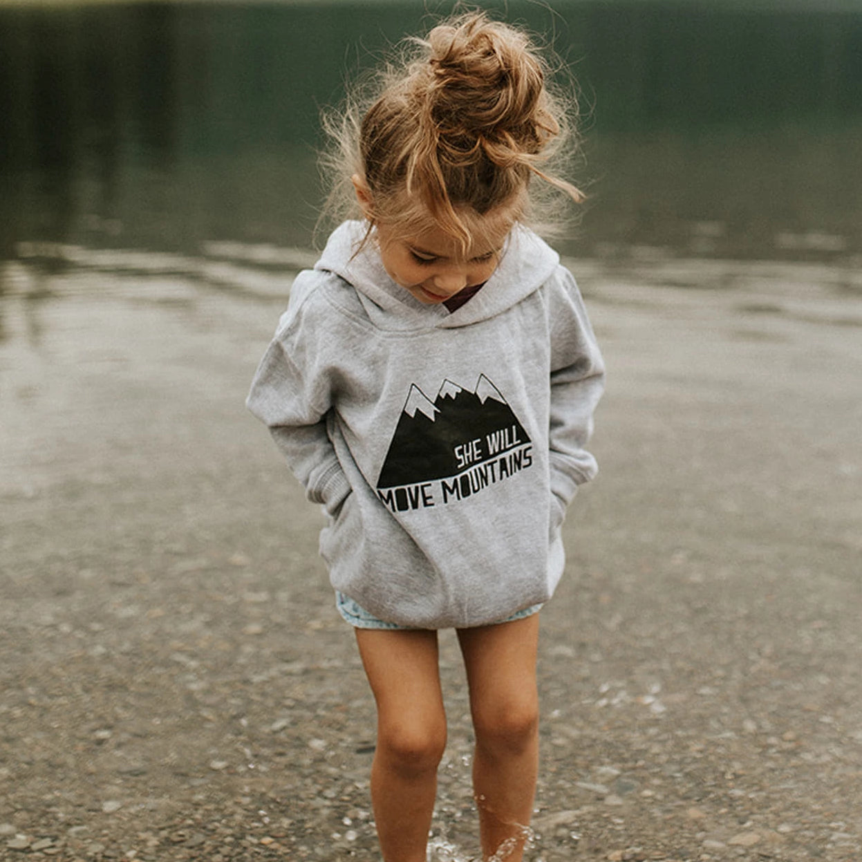 She Will Move Mountains Kids Hoodie