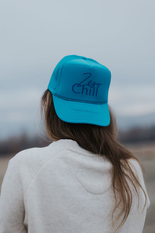 Zero Chill Trucker Hat-Turquoise